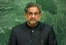 وزیر اعظم شاہد خاقان عباسی کا جنرل اسمبلی سے خطاب